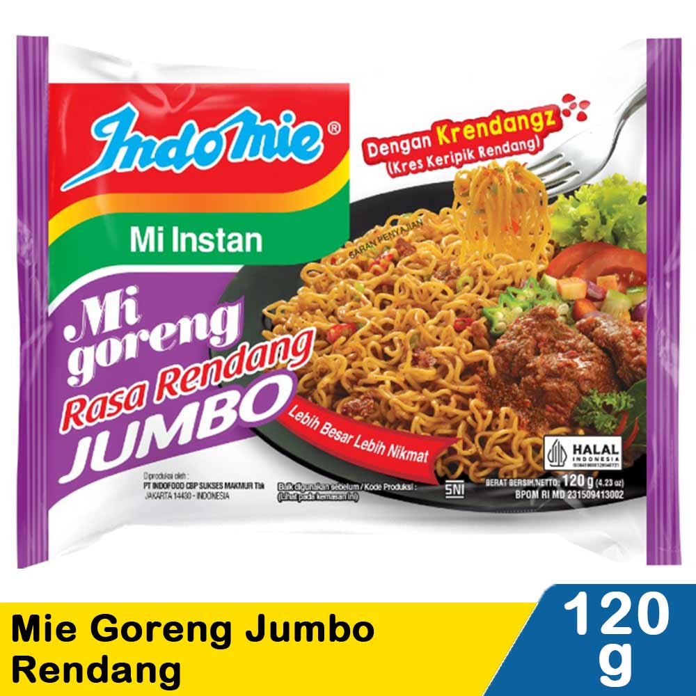 Mie Instan Indomie Goreng Rendang Jumbo