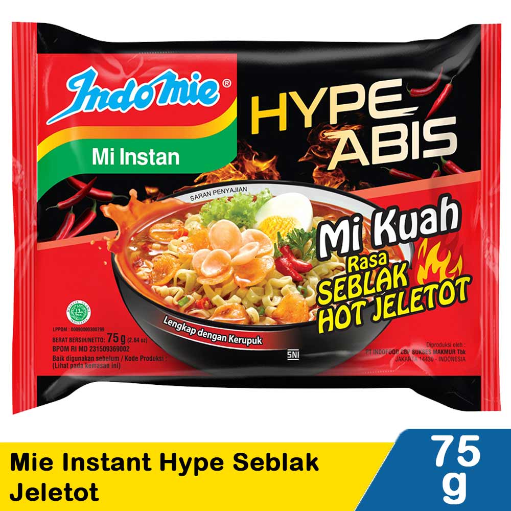 Mi Instan Ind Hypeabis Seblak Hot Jeletot